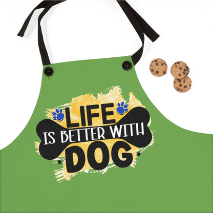 Life Is Better With Dog Apron – Cute Gift for Dog Lovers and Owners