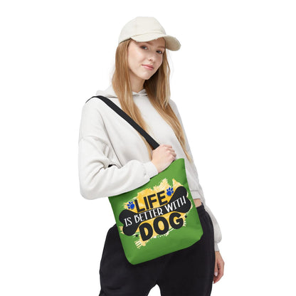 Life Is Better With Dog Tote Bag – Stylish & Durable for Dog Lovers
