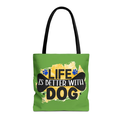 Life Is Better With Dog Tote Bag – Stylish & Durable for Dog Lovers