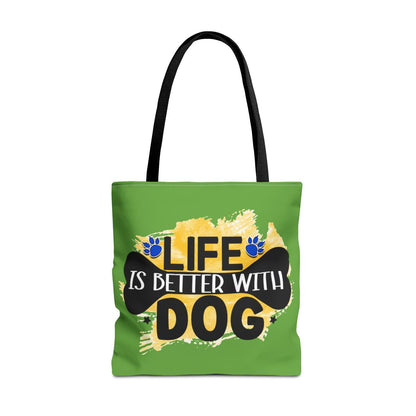 Life Is Better With Dog Tote Bag – Stylish & Durable for Dog Lovers