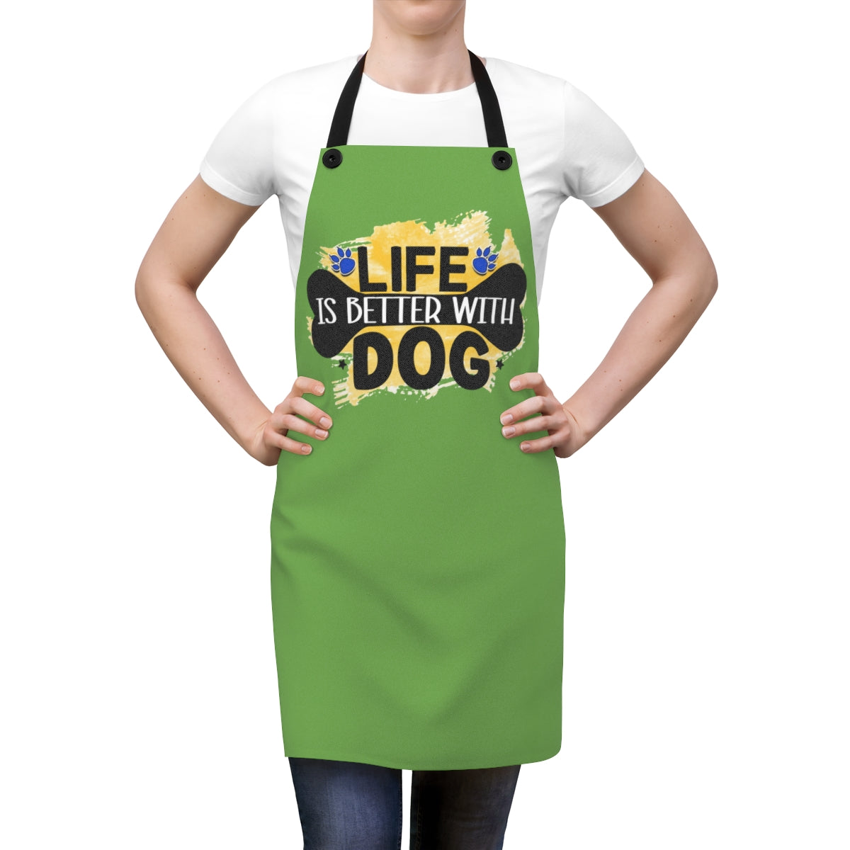 Life Is Better With Dog Apron – Cute Gift for Dog Lovers and Owners