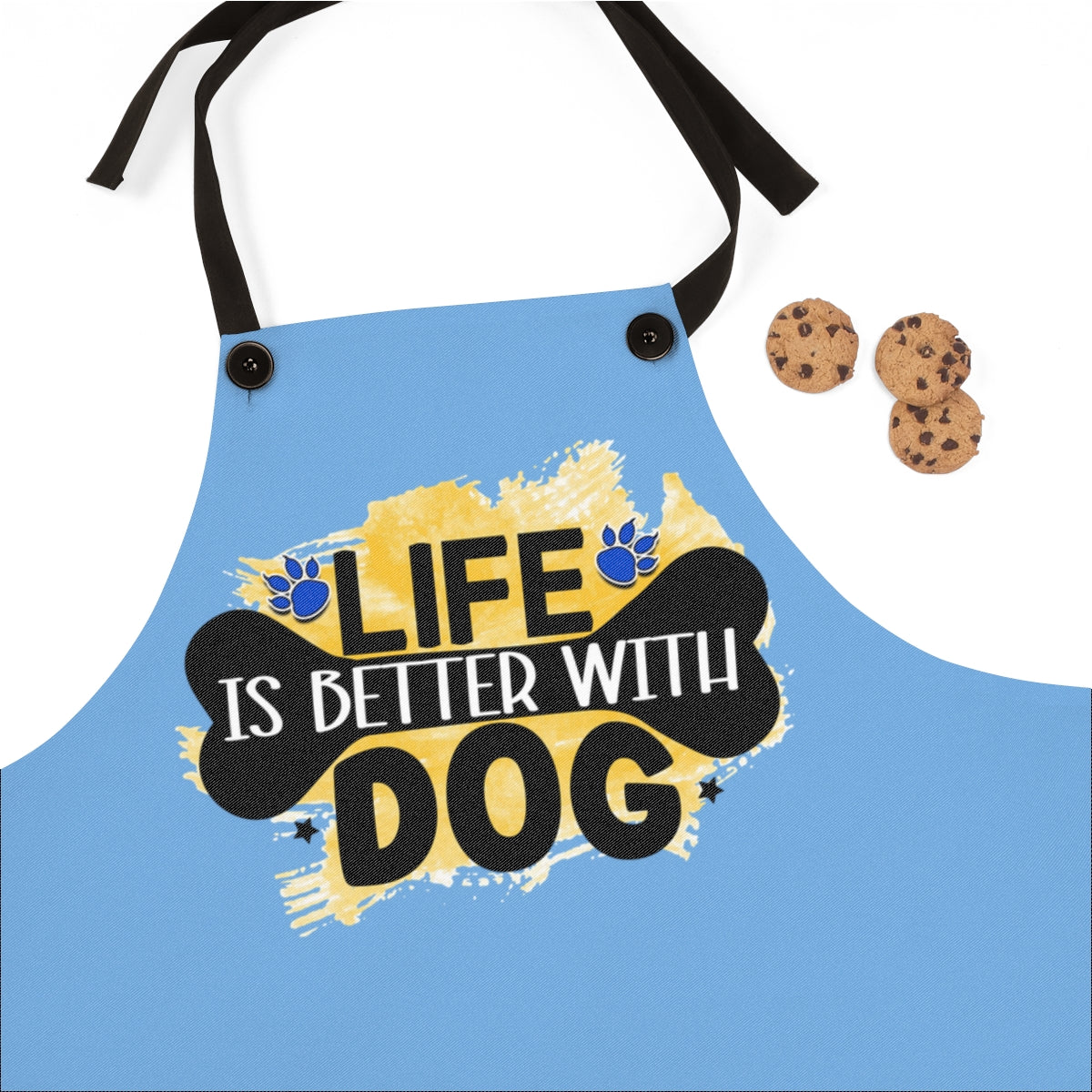 Life Is Better With Dog Apron – Cute Gift for Dog Lovers and Owners