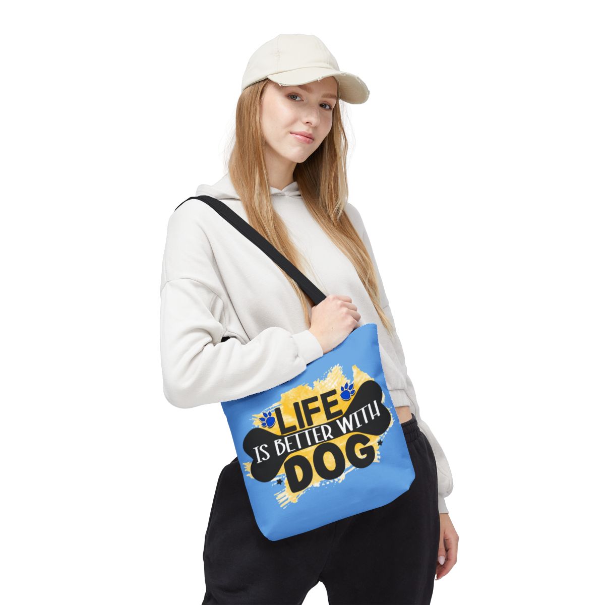 Life Is Better With Dog Tote Bag – Stylish & Durable for Dog Lovers