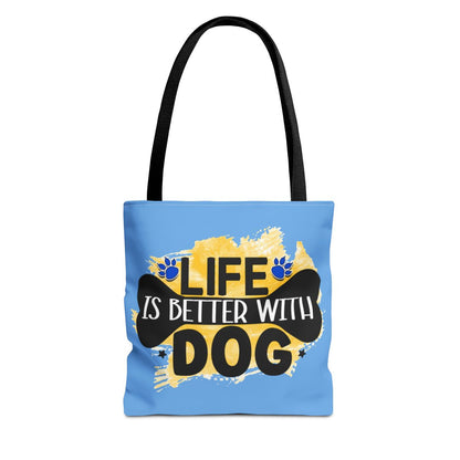 Life Is Better With Dog Tote Bag – Stylish & Durable for Dog Lovers