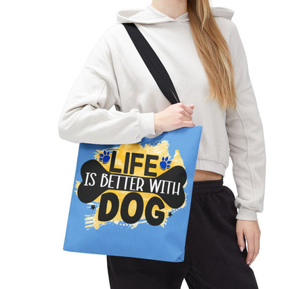 Life Is Better With Dog Tote Bag – Stylish & Durable for Dog Lovers