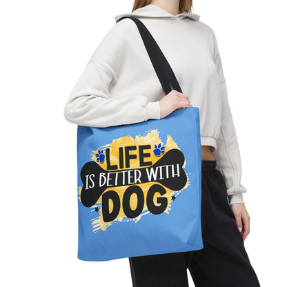 Life Is Better With Dog Tote Bag – Stylish & Durable for Dog Lovers