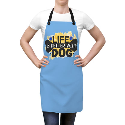 Life Is Better With Dog Apron – Cute Gift for Dog Lovers and Owners