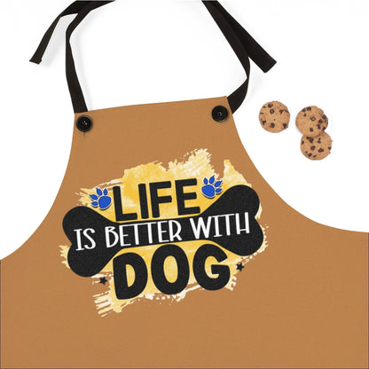 Life Is Better With Dog Apron – Cute Gift for Dog Lovers and Owners