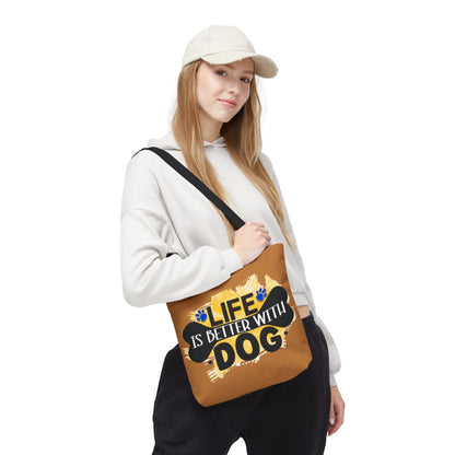 Life Is Better With Dog Tote Bag – Stylish & Durable for Dog Lovers