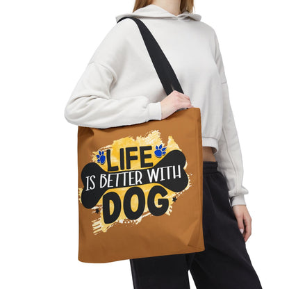 Life Is Better With Dog Tote Bag – Stylish & Durable for Dog Lovers