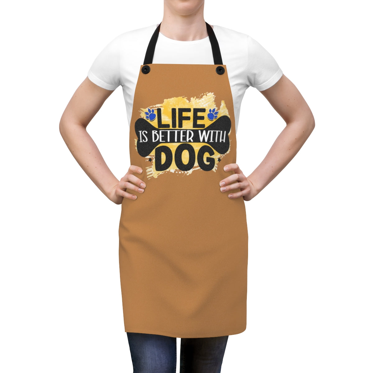 Life Is Better With Dog Apron – Cute Gift for Dog Lovers and Owners