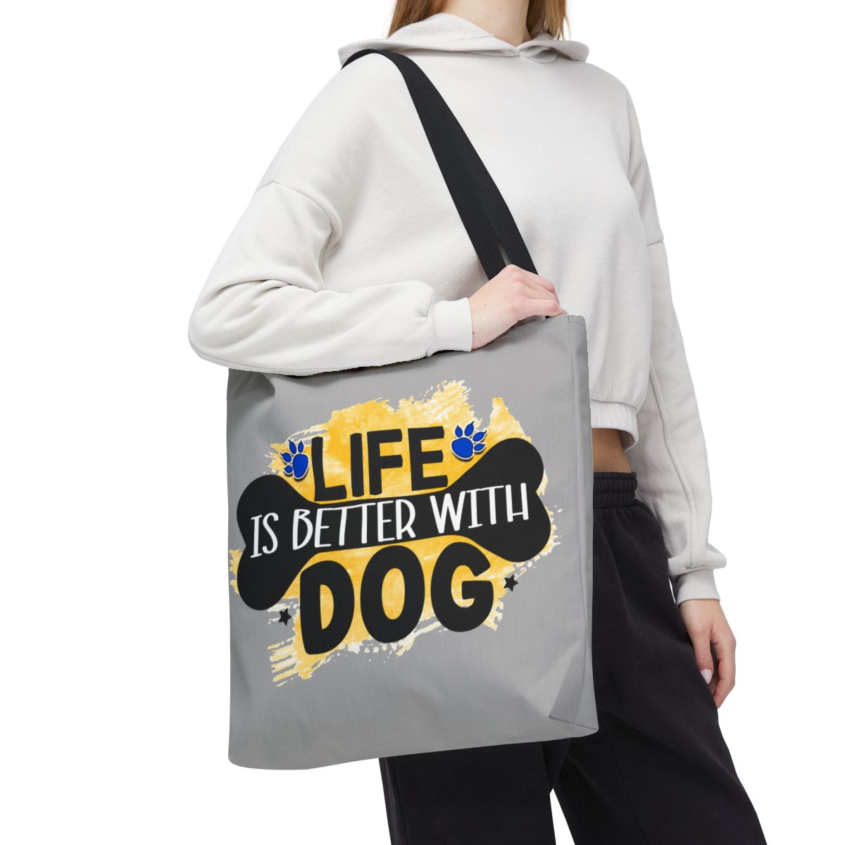 Life Is Better With Dog Tote Bag – Stylish & Durable for Dog Lovers