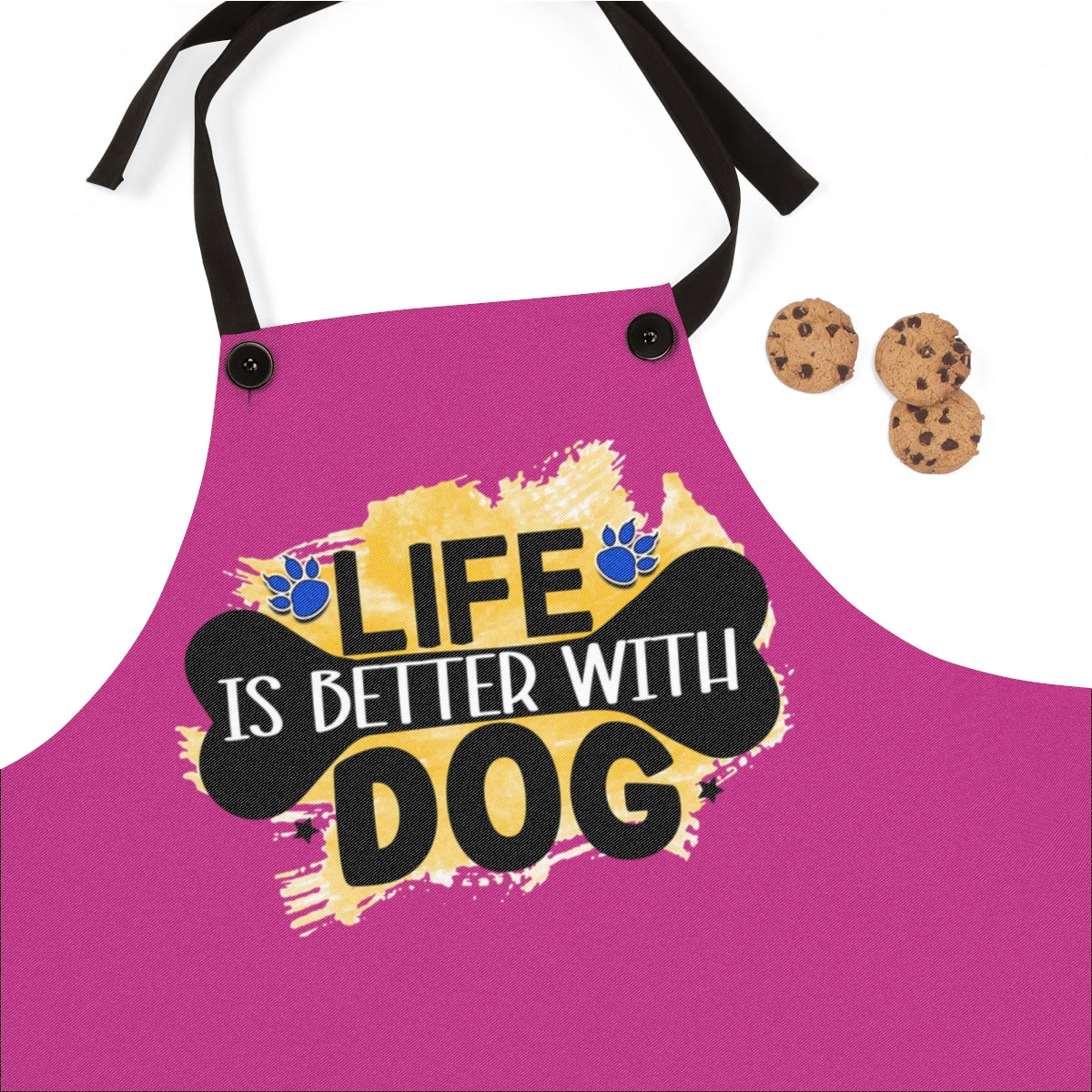 Life Is Better With Dog Apron – Cute Gift for Dog Lovers and Owners