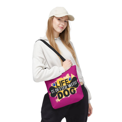 Life Is Better With Dog Tote Bag – Stylish & Durable for Dog Lovers