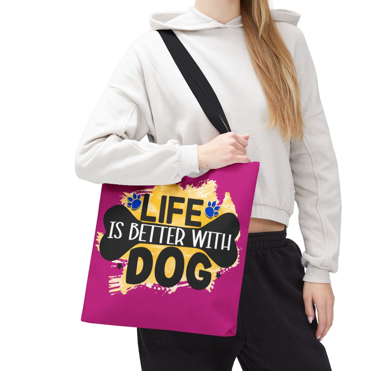 Life Is Better With Dog Tote Bag – Stylish & Durable for Dog Lovers