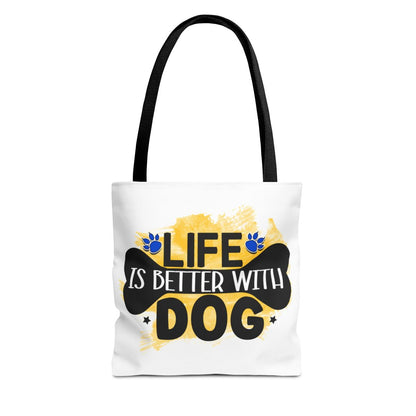 Life Is Better With Dog Tote Bag – Stylish & Durable for Dog Lovers