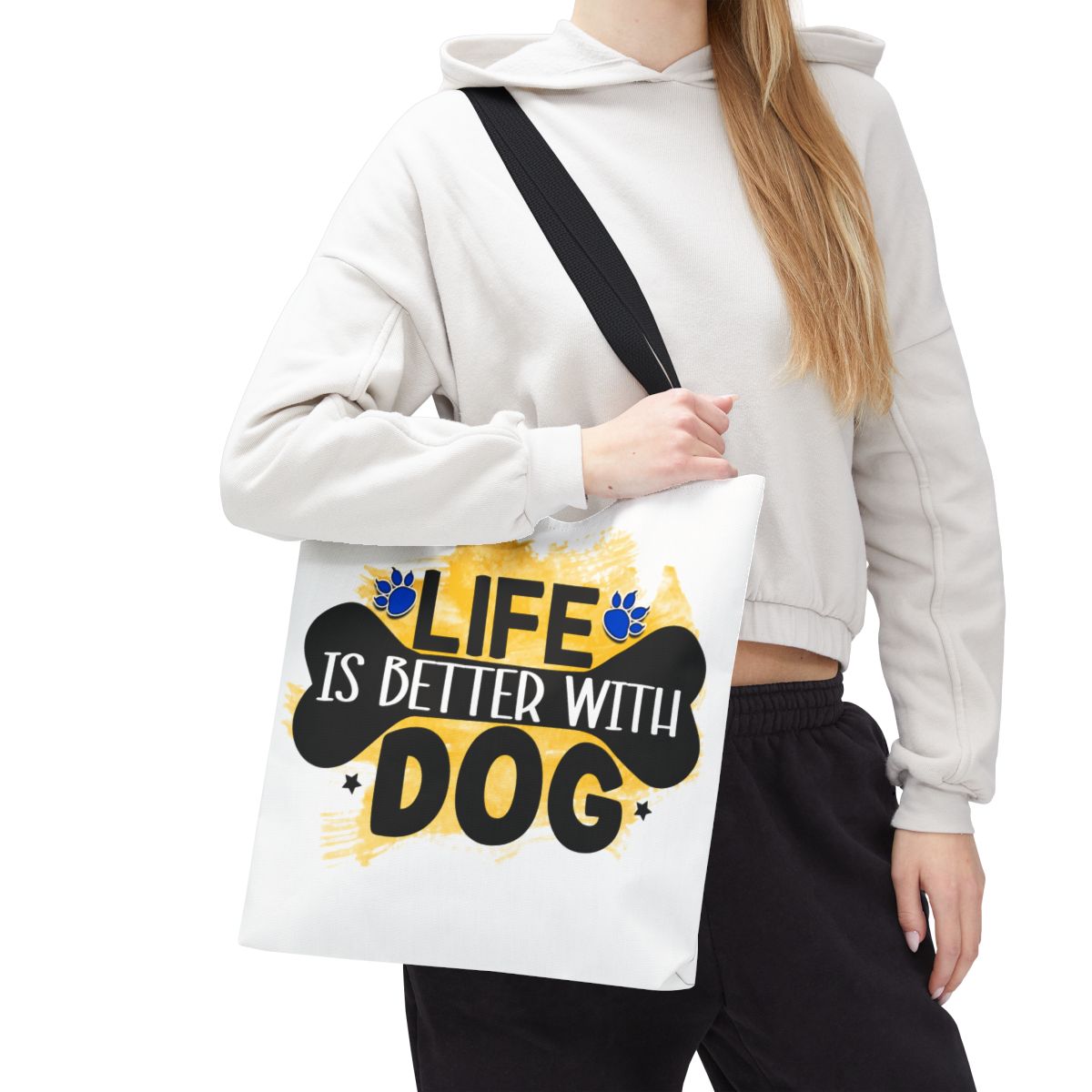 Life Is Better With Dog Tote Bag – Stylish & Durable for Dog Lovers