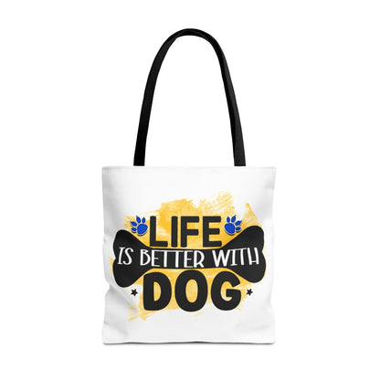 Life Is Better With Dog Tote Bag – Stylish & Durable for Dog Lovers