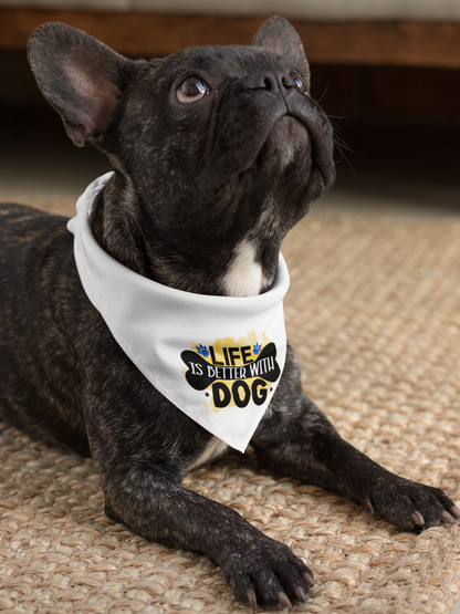 Life Is Better With Dog Bandana – Cute Gift for Shih Tzu Lovers
