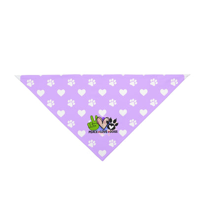 Peace Love Dogs Bandana – Stylish Gift for Shih Tzu Lovers & Owners