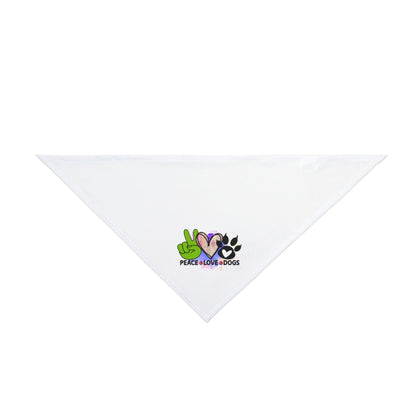 Peace Love Dogs Bandana – Stylish Gift for Shih Tzu Lovers & Owners