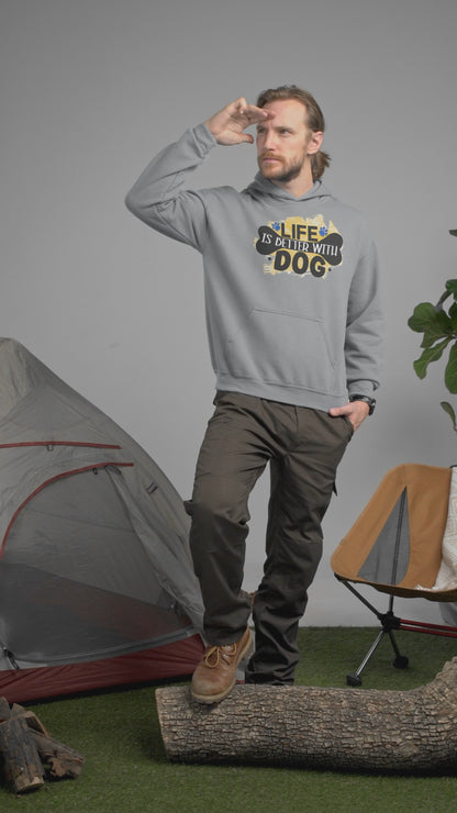 Life Is Better With Dog Hoodie – Cozy Gift for Dog Lovers & Owners