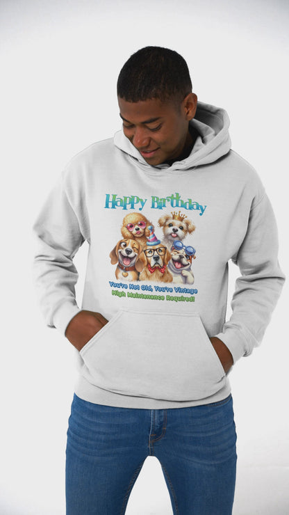 Funny Dog Birthday Hoodie – You’re Not Old, You’re Vintage Gift