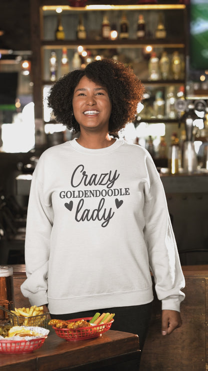 Crazy Goldendoodle Lady Sweatshirt – Funny Gift for Dog Moms