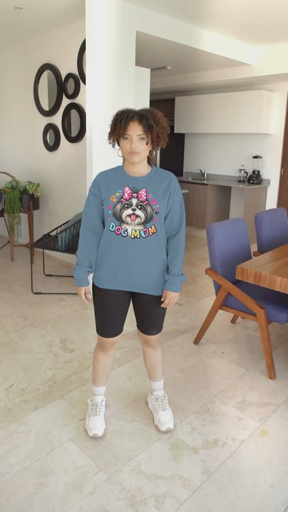 Shih Tzu Dog Mom Sweatshirt – Perfect Gift for Dog Moms