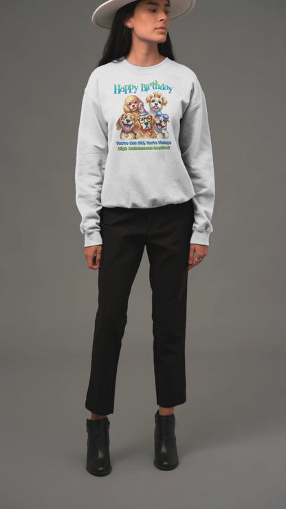 Funny Birthday Dogs Sweatshirt – You’re Vintage, Not Old Gift Idea