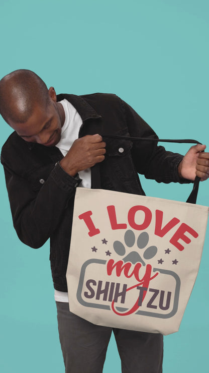 I Love My Shih Tzu Tote Bag