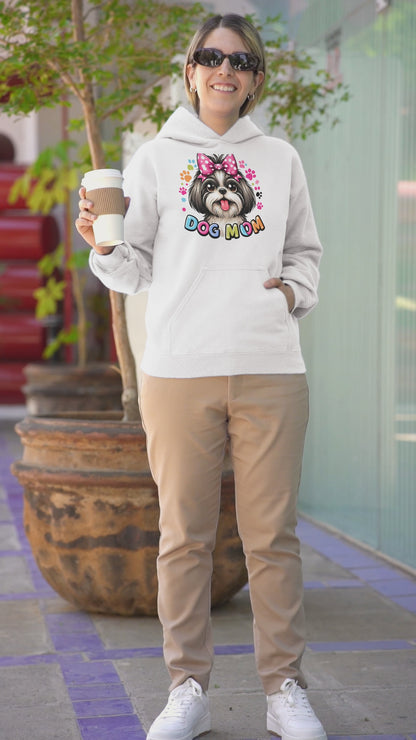 Shih Tzu Dog Mom Hoodie – Cozy Gift for Dog Moms and Shih Tzu Lovers