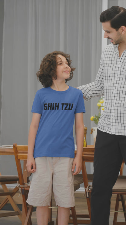 Shih Tzu Text Youth Shirt - Cute Gift for Sisters & Dog Lovers