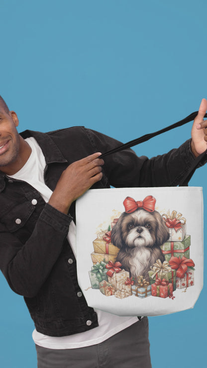 Christmas Gifts Shih Tzu Tote Bag