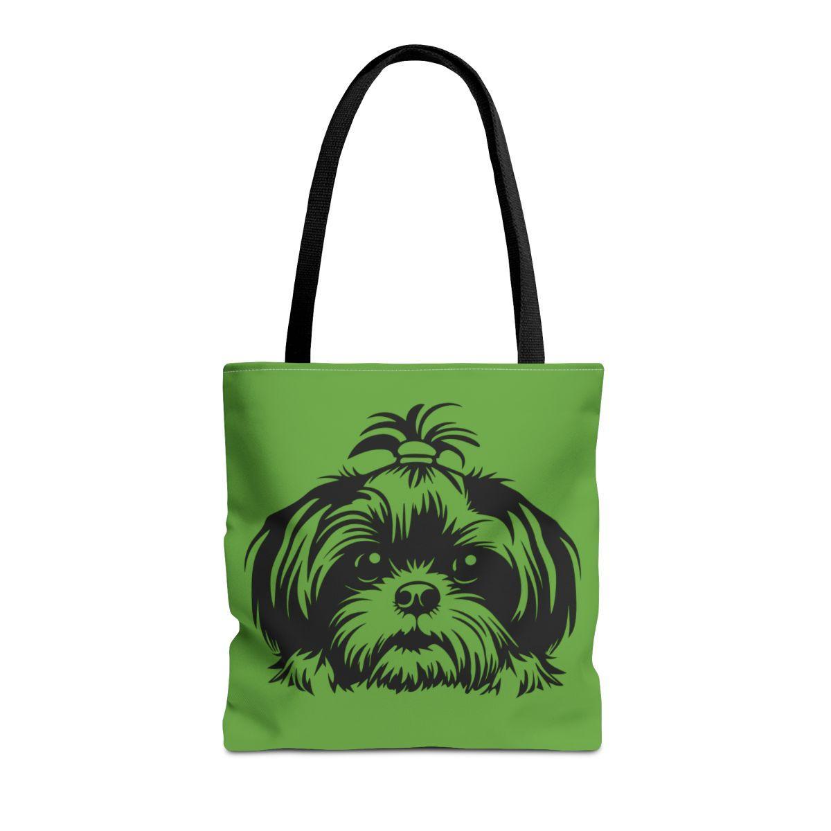 Shih-Tzu-Black-and -White-white-Tote Bag - Shih Tzu Gifts