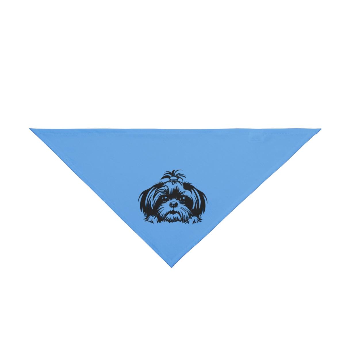 Shih-Tzu-Black-and White-white-Pet Bandana - Shih Tzu Gifts
