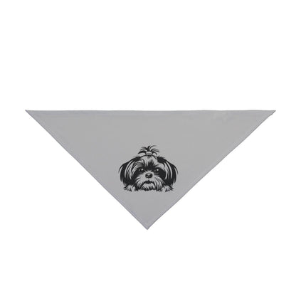 Shih-Tzu-Black-and White-white-Pet Bandana - Shih Tzu Gifts