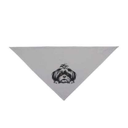 Shih-Tzu-Black-and White-white-Pet Bandana - Shih Tzu Gifts