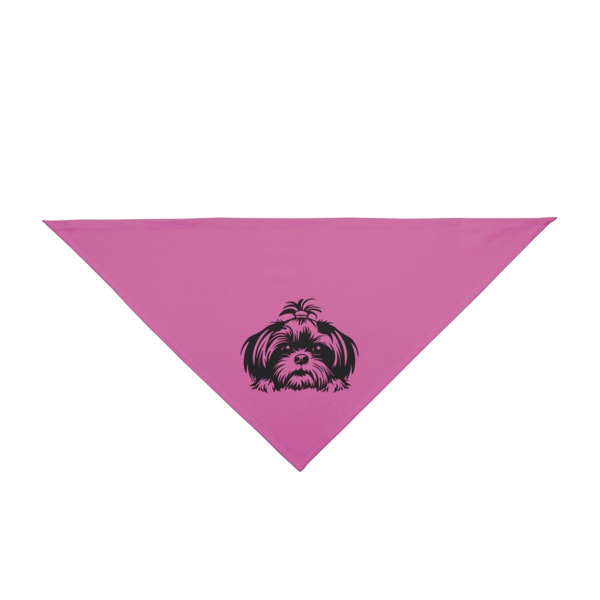 Shih-Tzu-Black-and White-white-Pet Bandana - Shih Tzu Gifts