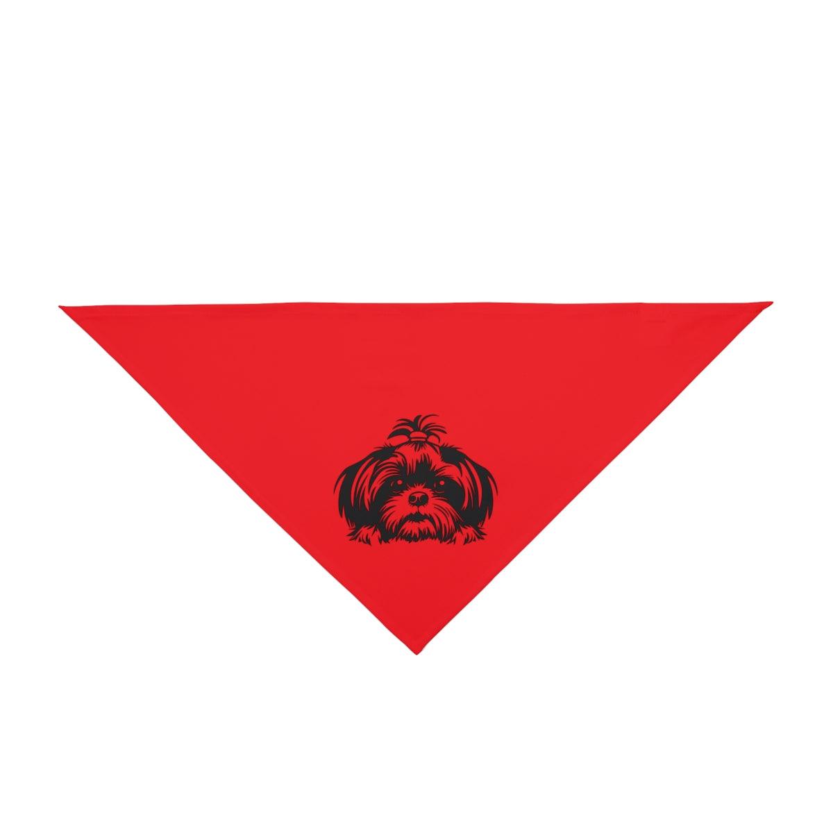 Shih-Tzu-Black-and White-white-Pet Bandana - Shih Tzu Gifts