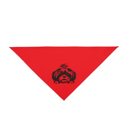 Shih-Tzu-Black-and White-white-Pet Bandana - Shih Tzu Gifts