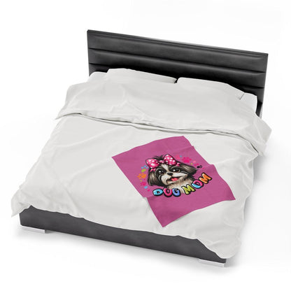 Shih Tzu Dog Mom Plush Blanket - Shih Tzu Gifts