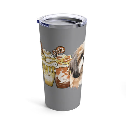 Shih Tzu With Ice Coffee Tumbler - Shih Tzu Gifts