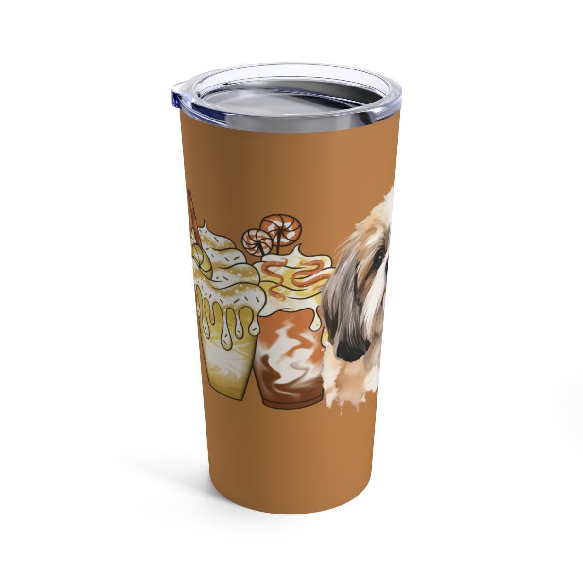 Shih Tzu With Ice Coffee Tumbler - Shih Tzu Gifts