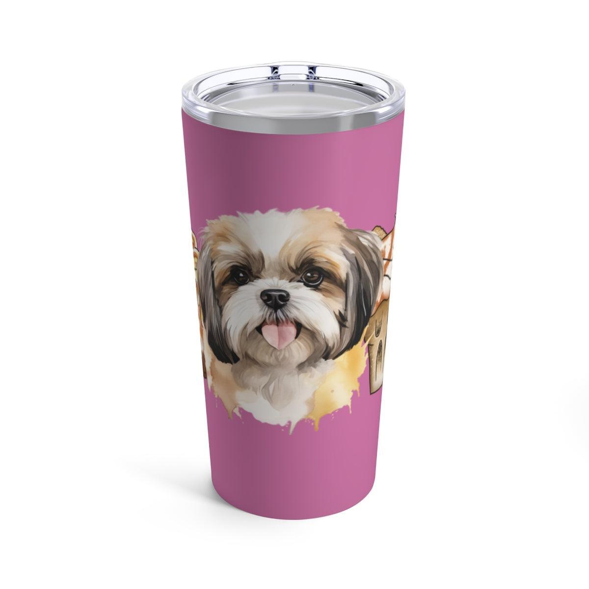 Shih Tzu With Ice Coffee Tumbler - Shih Tzu Gifts