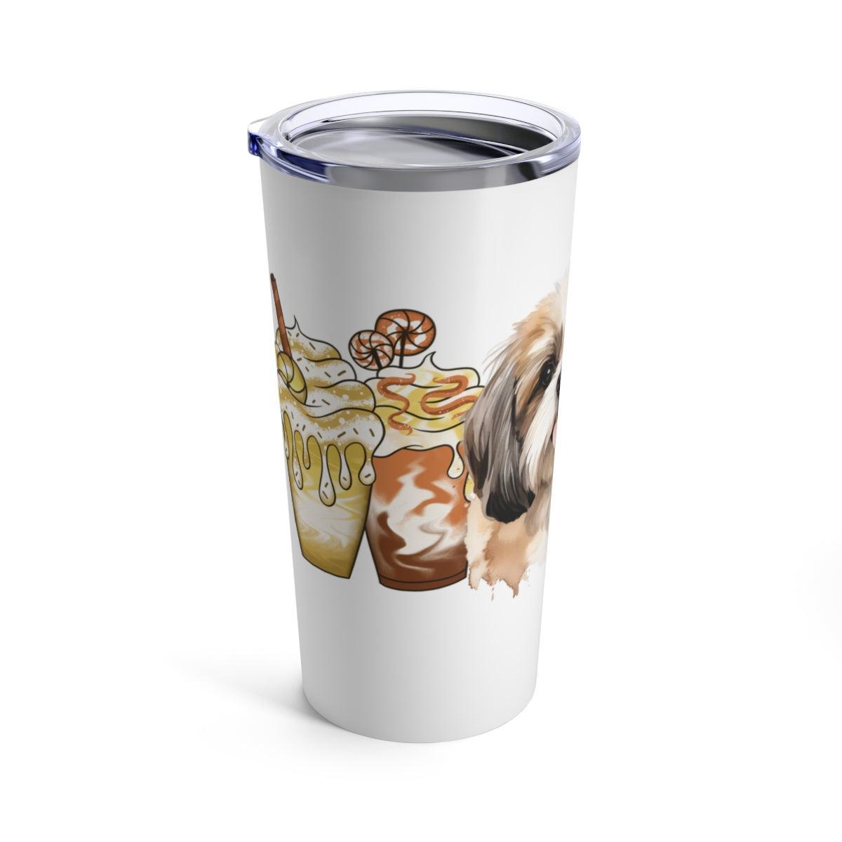 Shih Tzu With Ice Coffee Tumbler - Shih Tzu Gifts