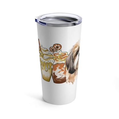 Shih Tzu With Ice Coffee Tumbler - Shih Tzu Gifts