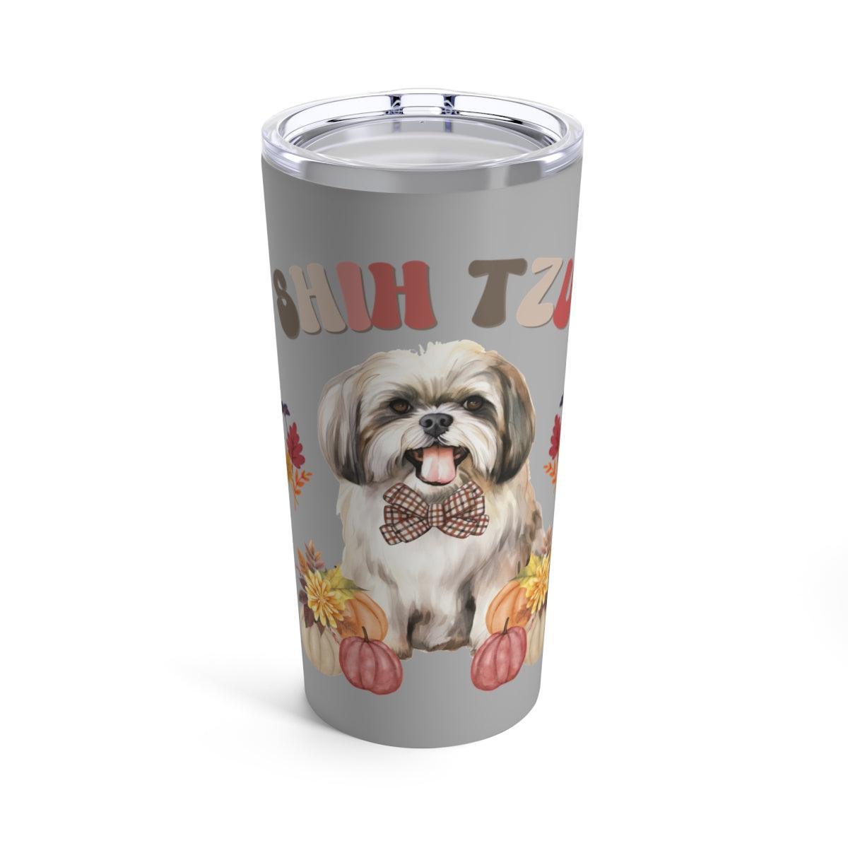 Shih Tzu In Fall Tumbler - Shih Tzu Gifts