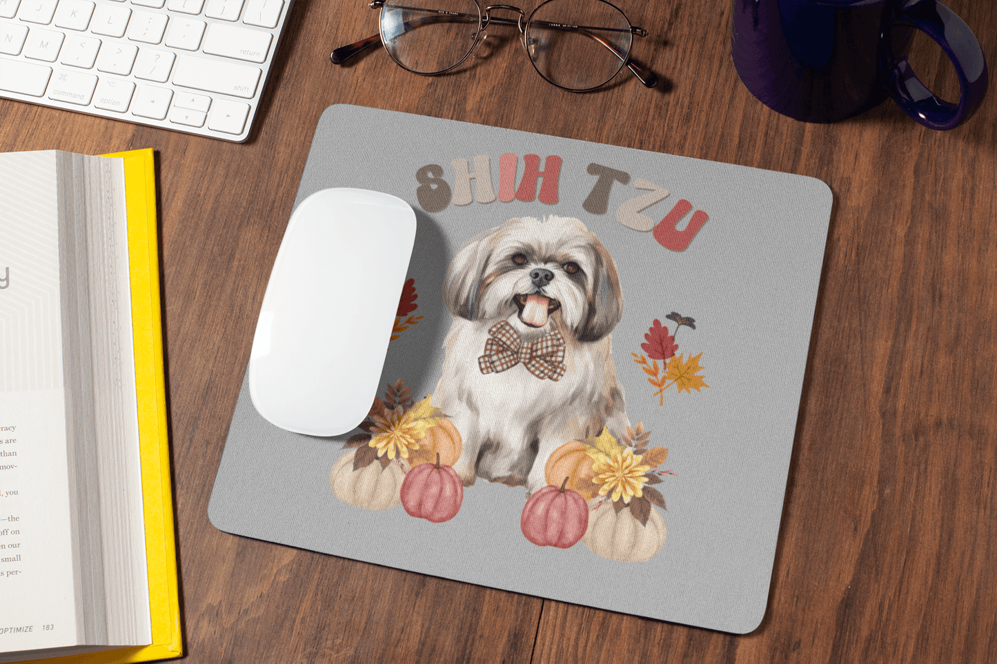 Shih Tzu In Fall Mouse Pad - Shih Tzu Gifts