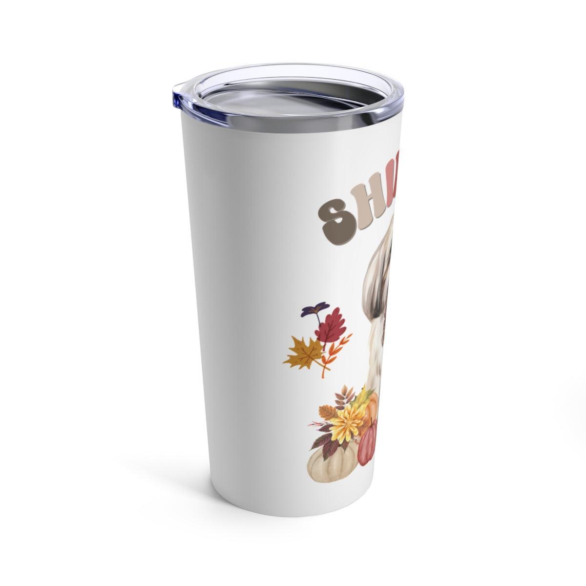 Shih Tzu In Fall Tumbler - Shih Tzu Gifts
